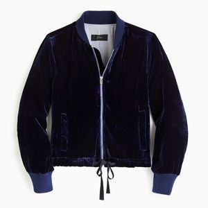 J. Crew Velvet Bomber Jacket